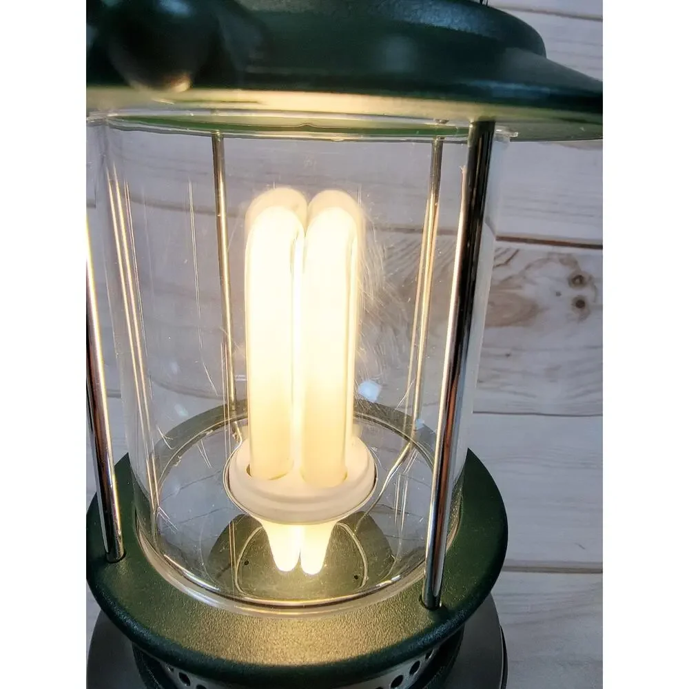 GE SteelBeam Fluorescent Camping Light Lantern 17000 Excellent